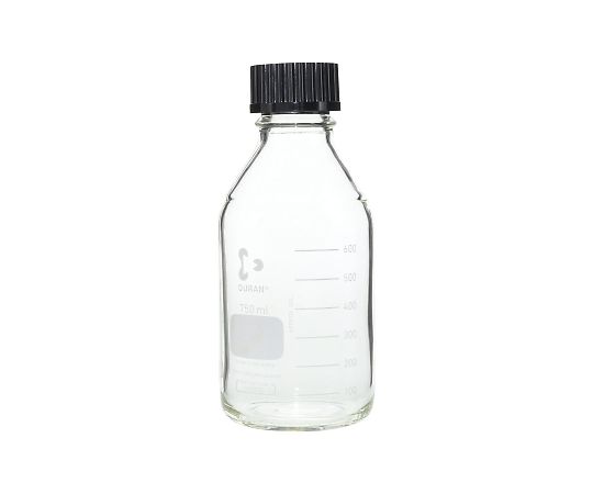 SCHOTT DURAN 017200-7502 A Screw-Top Bottle Round White (DURAN(R)) with Black Cap 750mL